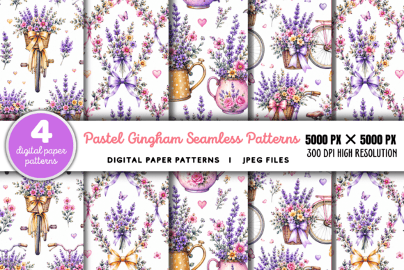 Download Pastel Gingham Digital Paper Pattern - Premium Resources